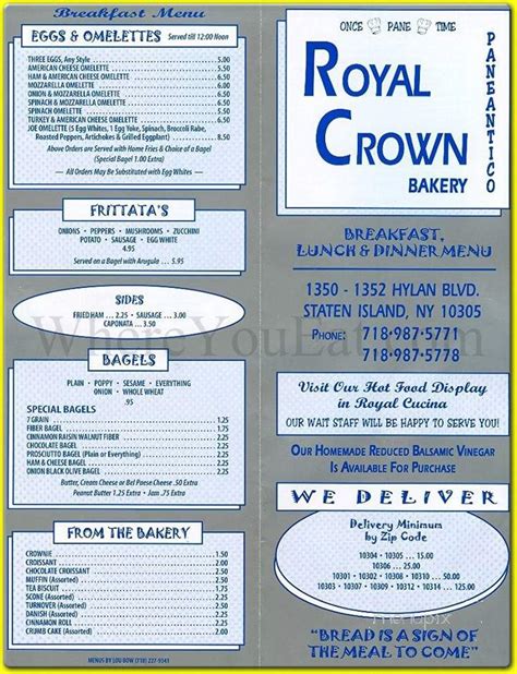 Save to a list. . Royal crown catering menu staten island